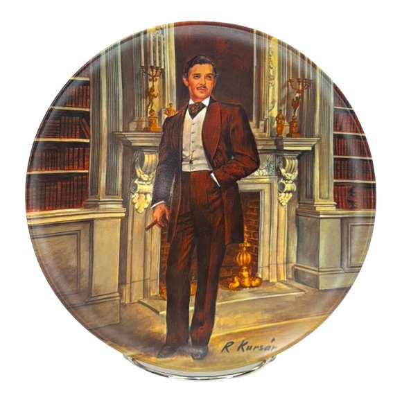 Gone With The Wind " Rhett" Plate 8.5" Vintage 1981 by Knowles - Picture 1 of 9